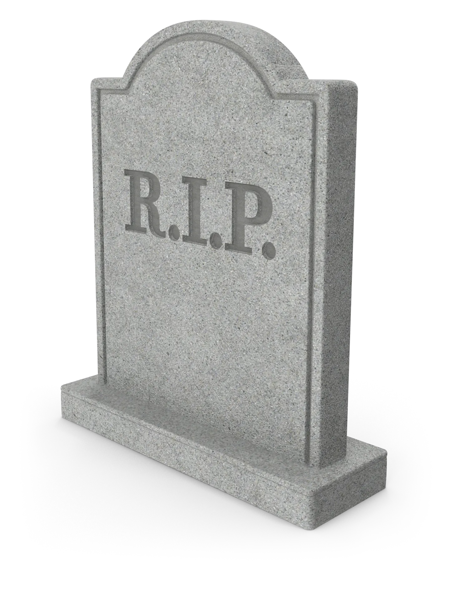 3D-Grafik eines Grabsteins